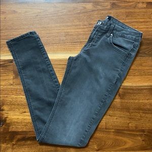 Just Black Charcoal Faded Grey Jeans Size 27